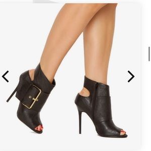 Paper Fox Sari Open Toe Stiletto Heels Sz 5.5